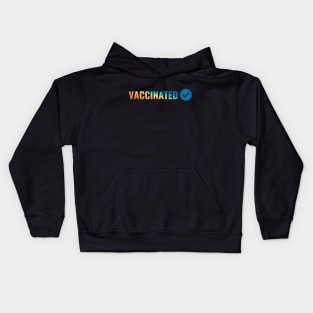 VACCINATED, Check Kids Hoodie